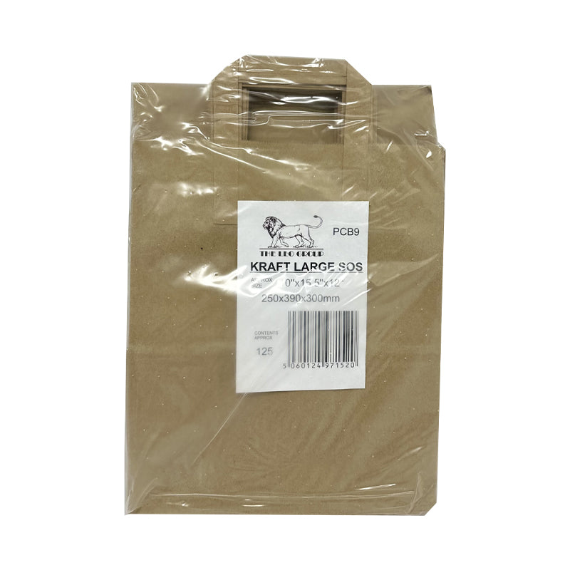 Buy Brown Kraft Paper Carrier Bags online UK