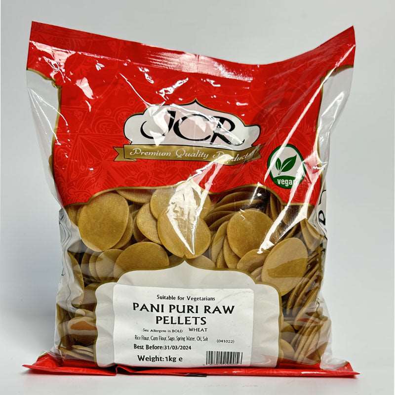 JCR Pani Puri | Golgappa Raw Pellets (Ready to Fry) 1Kg