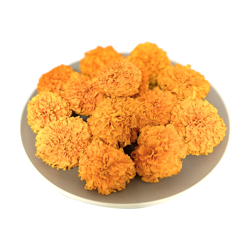 Fresh orange Marigold Flowers
