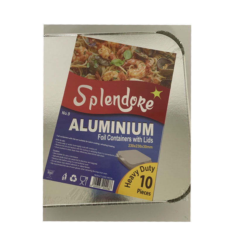 Purchase No.9 Aluminium Foil Containers With Lids online UK