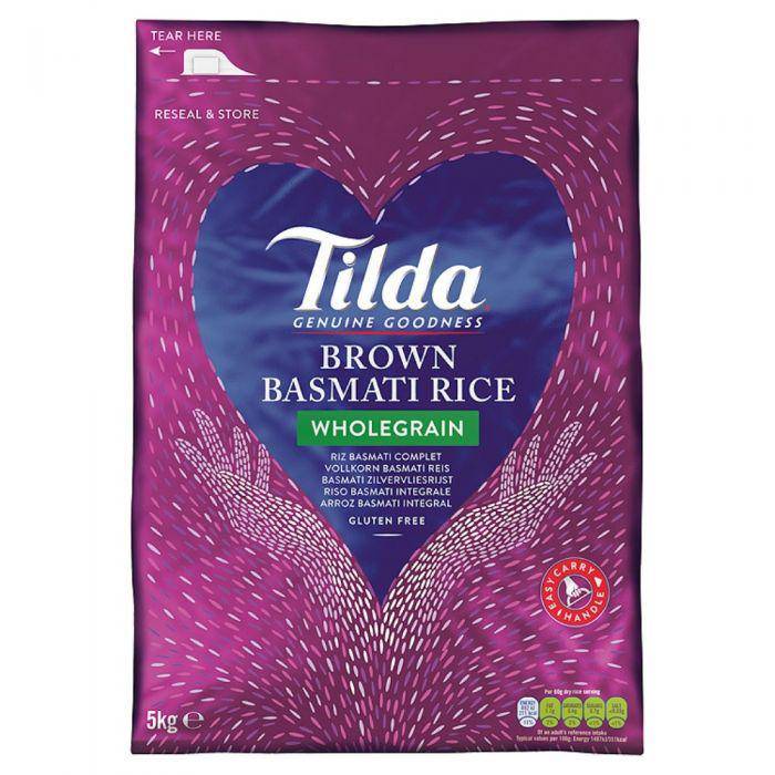 Buy Tilda Brown Basmati Rice 5Kg online UK