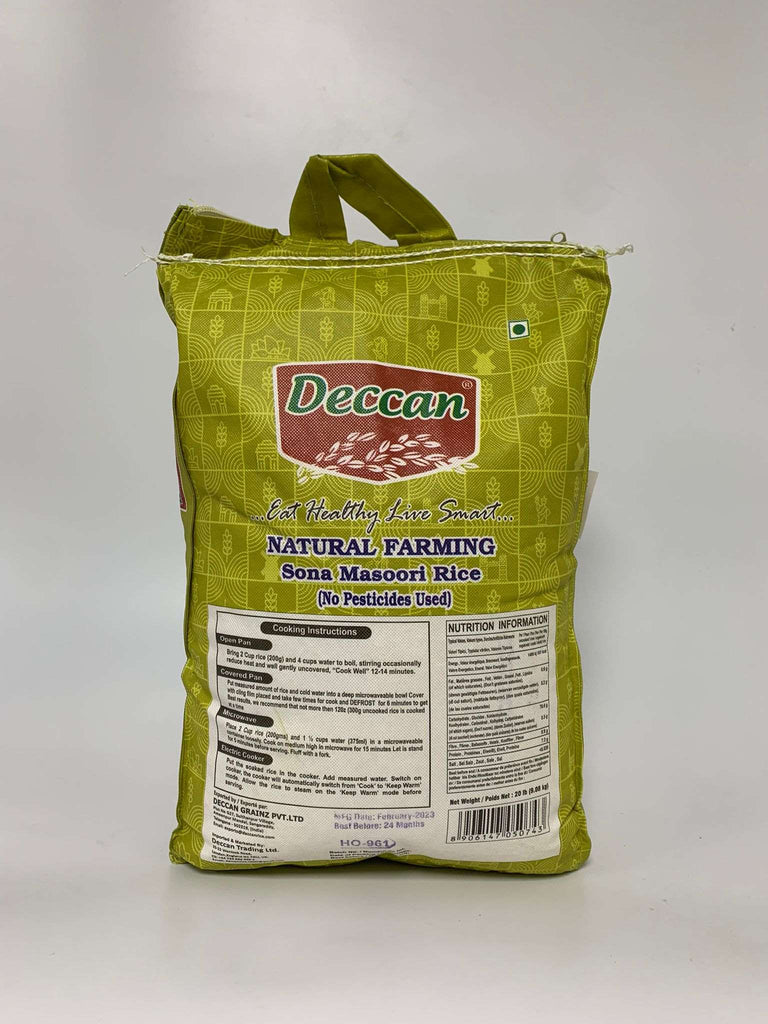 Shop for Deccan Natural Farming Sona Masoori Rice 9Kg online UK