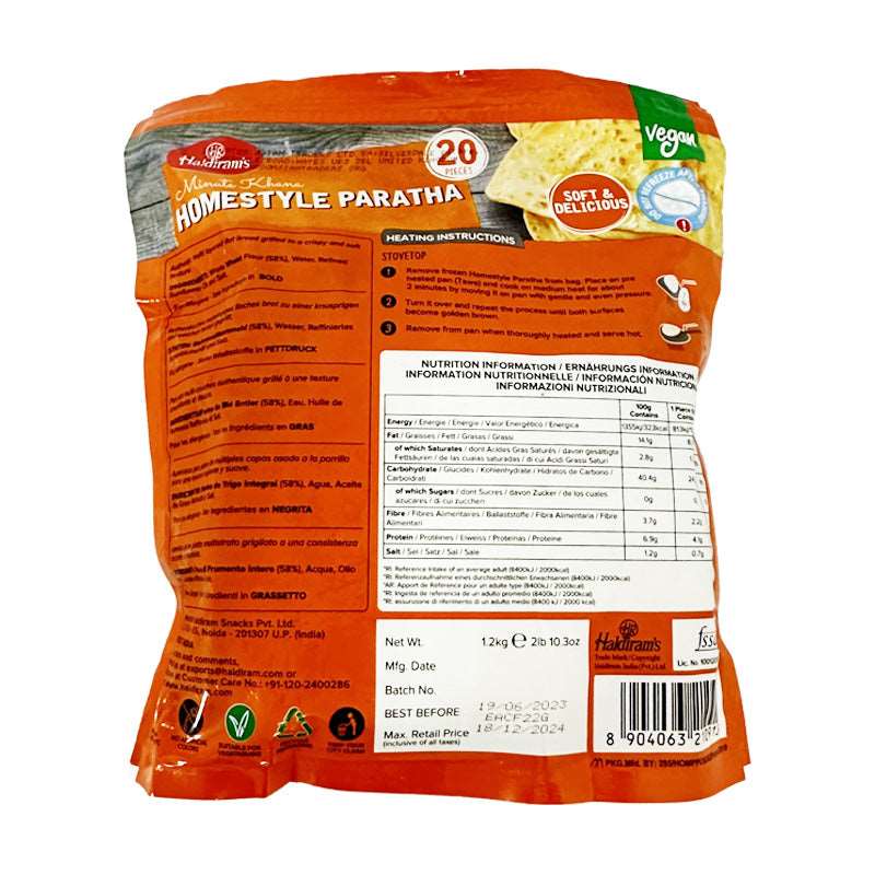 family pack frozen paratha