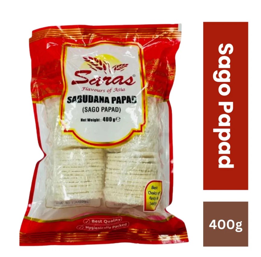 Saras sago papad 400g 