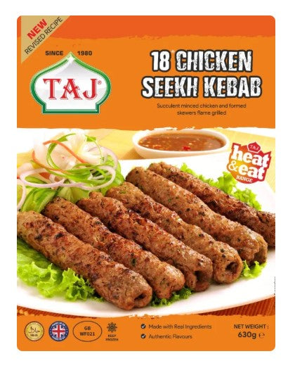 Taj Micro-Cook Chicken Kebabs(Pack of 18) 630g – SUJASH