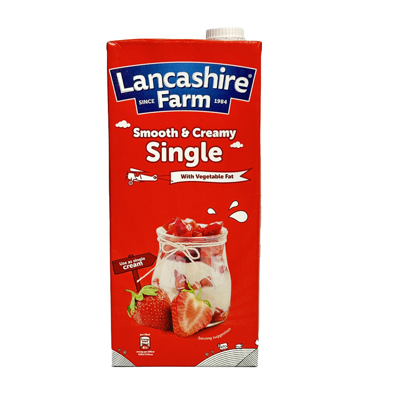 Shop for Lanchsire single cream 1Ltr online UK