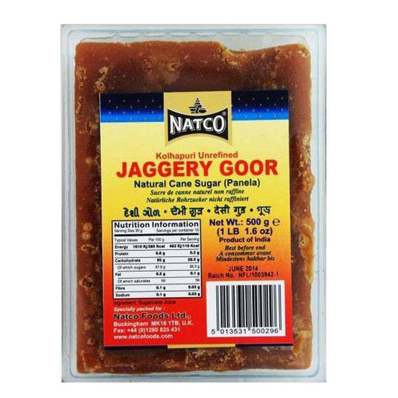 Buy Natco Jaggery Goor | Natural Cane Sugar 1Kg online UK