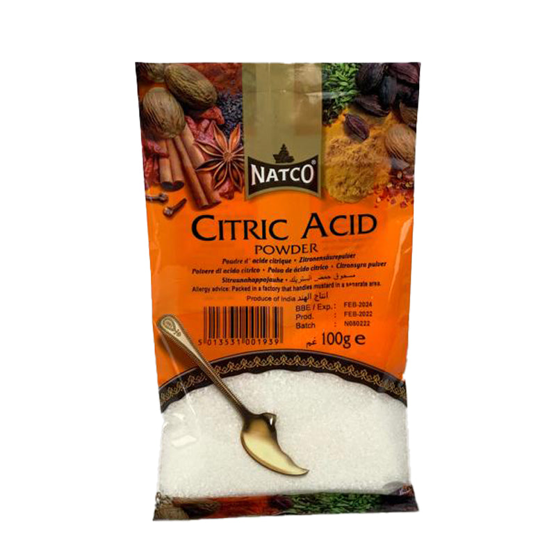 Buy Natco Citric Acid Powder 100g online UK