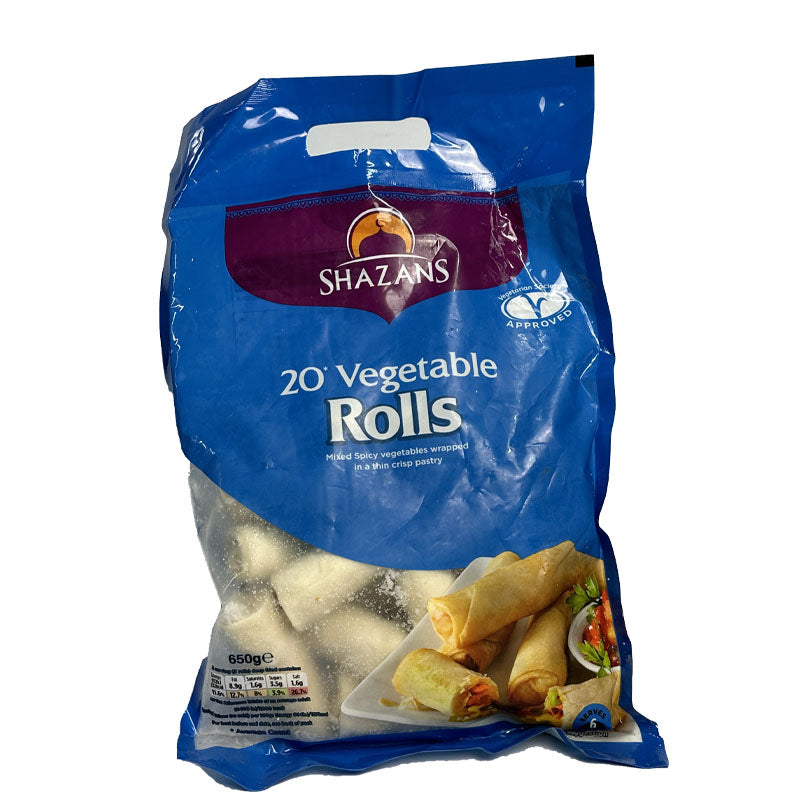 Buy Shazans Vegetable Rolls (Pack of 20) online UK