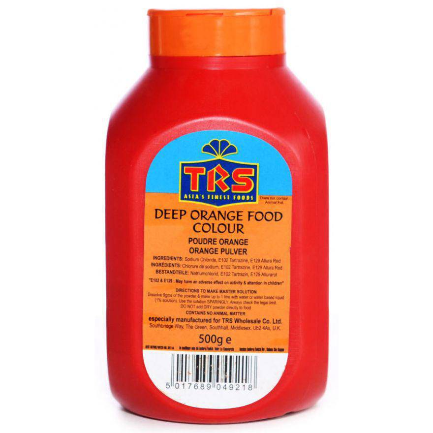Bulk buy of TRS Deep Orange Food Colour 500g online UK