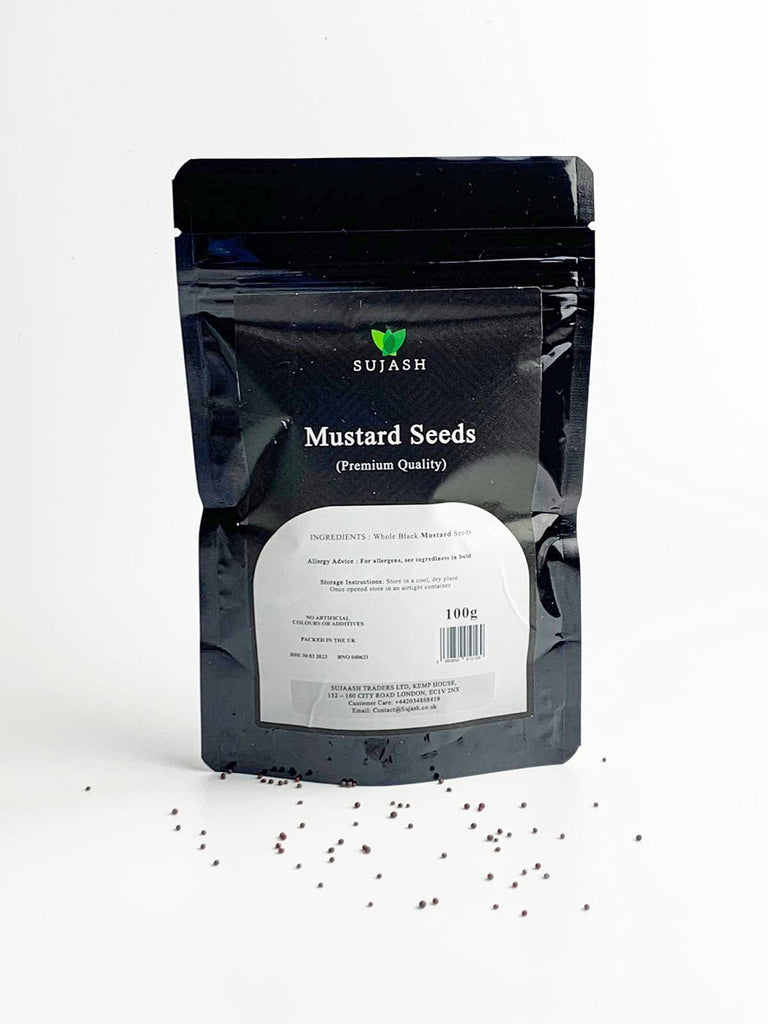 Buy Sujash Black mustard seeds 100g online UK
